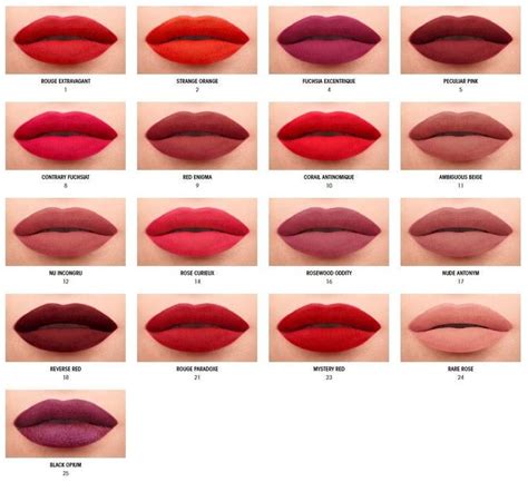 ysl matte red lipstick|YSL lipstick color chart.